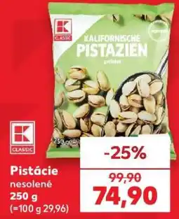 Kaufland Pistácie nesolené nabídka
