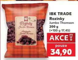 Kaufland IBK TRADE Rozinky Jumbo Thomson 200 g nabídka