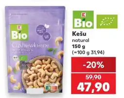 Kaufland Kešu natural 150 g nabídka