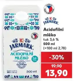 Kaufland Acidofilní mléko nabídka