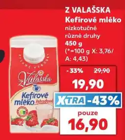 Kaufland Z Valaška Kefírové mléko nabídka