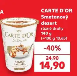 Kaufland CARTE D'OR Smetanový dezert nabídka