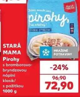 Kaufland STARÁ MAMA Pirohy nabídka