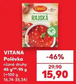 Kaufland Vitana Polévka nabídka