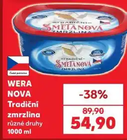 Kaufland WERA NOVA Tradiční zmrzlina nabídka
