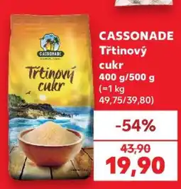 Kaufland Cassonade Třtinový cukr nabídka