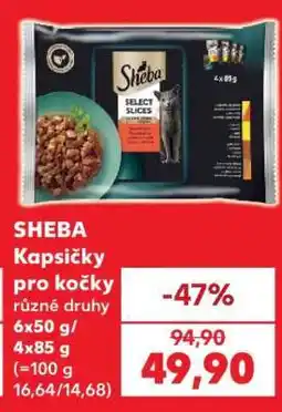 Kaufland Sheba kapsičky pro kočky nabídka