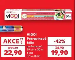 Kaufland VIGO! Potravinová fólie nabídka