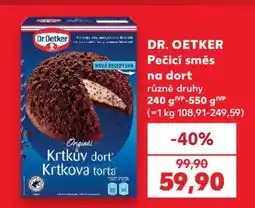 Kaufland DR. OETKER Pečicí směs na dort nabídka