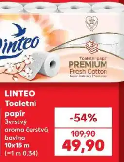 Kaufland Linteo toaletní papír nabídka