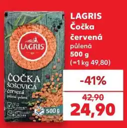Kaufland LAGRIS Čočka červená půlená 500 g nabídka