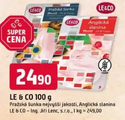 Trefa Le & Co Pražská šunka Anglická slanina nabídka