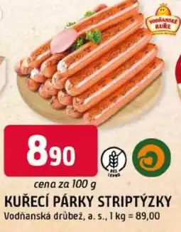 Trefa Vodňanské kuřecí párky striptýzky nabídka