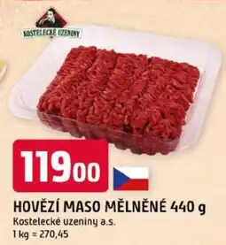 Trefa Kostelecké uzeniny hovězí maso mělněné nabídka