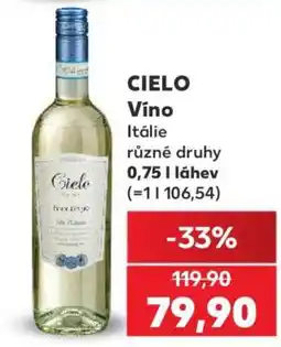 Kaufland CIELO Víno nabídka