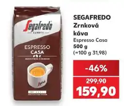 Kaufland SEGAFREDO Zrnková káva Espresso Casa nabídka