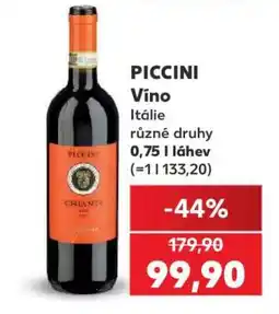 Kaufland PICCINI Víno nabídka