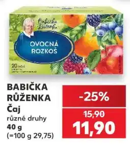 Kaufland Babička Růženka čaj nabídka