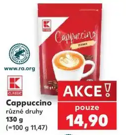Kaufland Cappuccino různé druhy nabídka