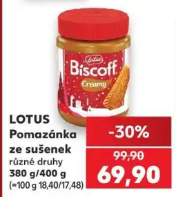 Kaufland LOTUS Pomazánka ze sušenek nabídka
