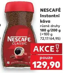 Kaufland NESCAFÉ Instantní káva nabídka