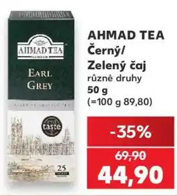 Kaufland AHMAD TEA Černý / Zelený čaj nabídka