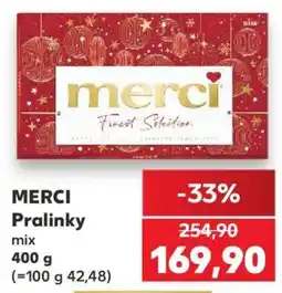 Kaufland Merci pralinky nabídka