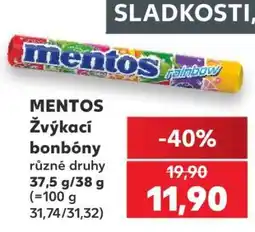 Kaufland Mentos žvýkací bonbony nabídka
