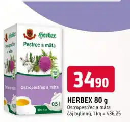 Trefa Herbex ostropestřec a máta nabídka