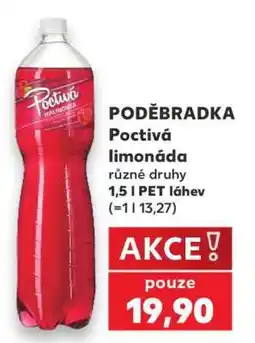 Kaufland PODĚBRADKA Poctivá limonáda nabídka