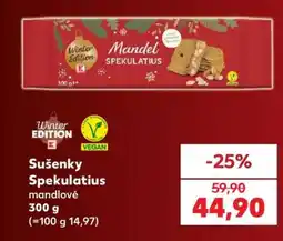 Kaufland Sušenky Spekulatius mandlové nabídka