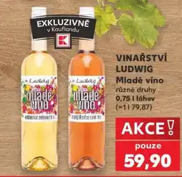 Kaufland VINAŘSTVÍ LUDWIG Mladé víno nabídka