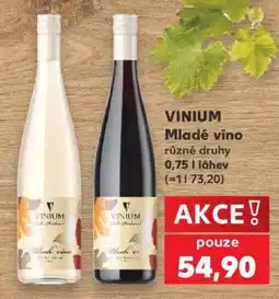 Kaufland VINIUM Mladé víno nabídka