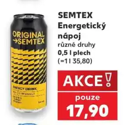 Kaufland Semtex energetický nápoj nabídka