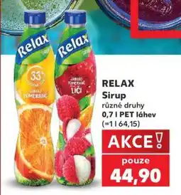 Kaufland Relax Sirup nabídka