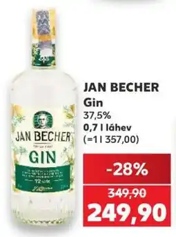 Kaufland Jan Becher Gin nabídka