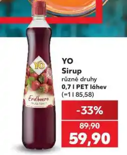 Kaufland Yo sirup nabídka