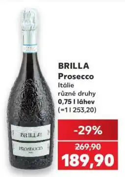 Kaufland Brilla Prosecco nabídka