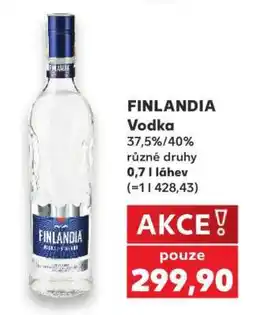 Kaufland Finlandia Vodka nabídka