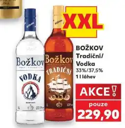 Kaufland BOŽKOV TRADIČNÍ, VODKA nabídka