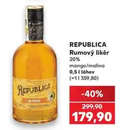 Kaufland REPUBLICA Rumový likér nabídka