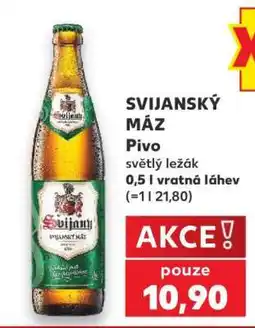 Kaufland SVIJANSKÝ MÁZ Pivo nabídka