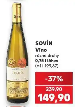 Kaufland SOVÍN Víno nabídka