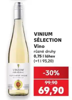 Kaufland VINIUM SÉLECTION Víno nabídka