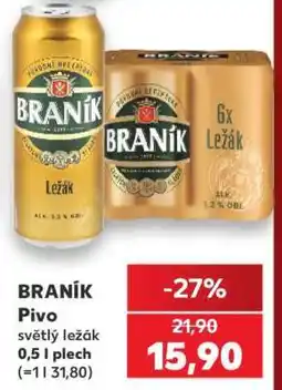 Kaufland BRANÍK Pivo nabídka