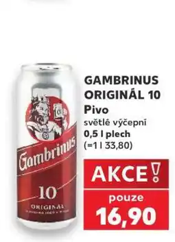 Kaufland Gambrinus Originál 10 nabídka