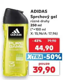 Kaufland Adidas sprchový gel nabídka