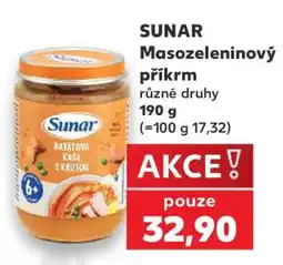 Kaufland SUNAR Masozeleninový příkrm nabídka