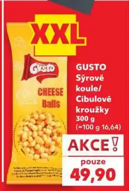 Kaufland GUSTO Sýrové koule/Cibulové kroužky nabídka