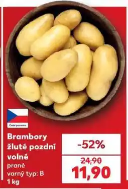 Kaufland Brambory žluté pozdní volné nabídka